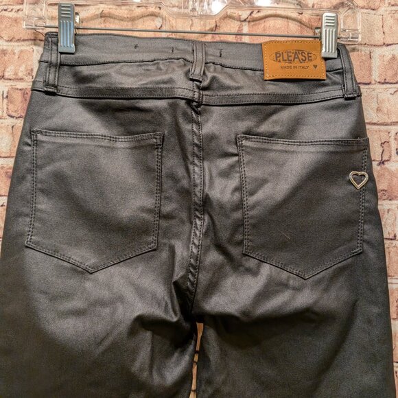 PLEASE Made In Italy European Style 100% Polyurethane Jeans Size X Small - Picture 13 of 15